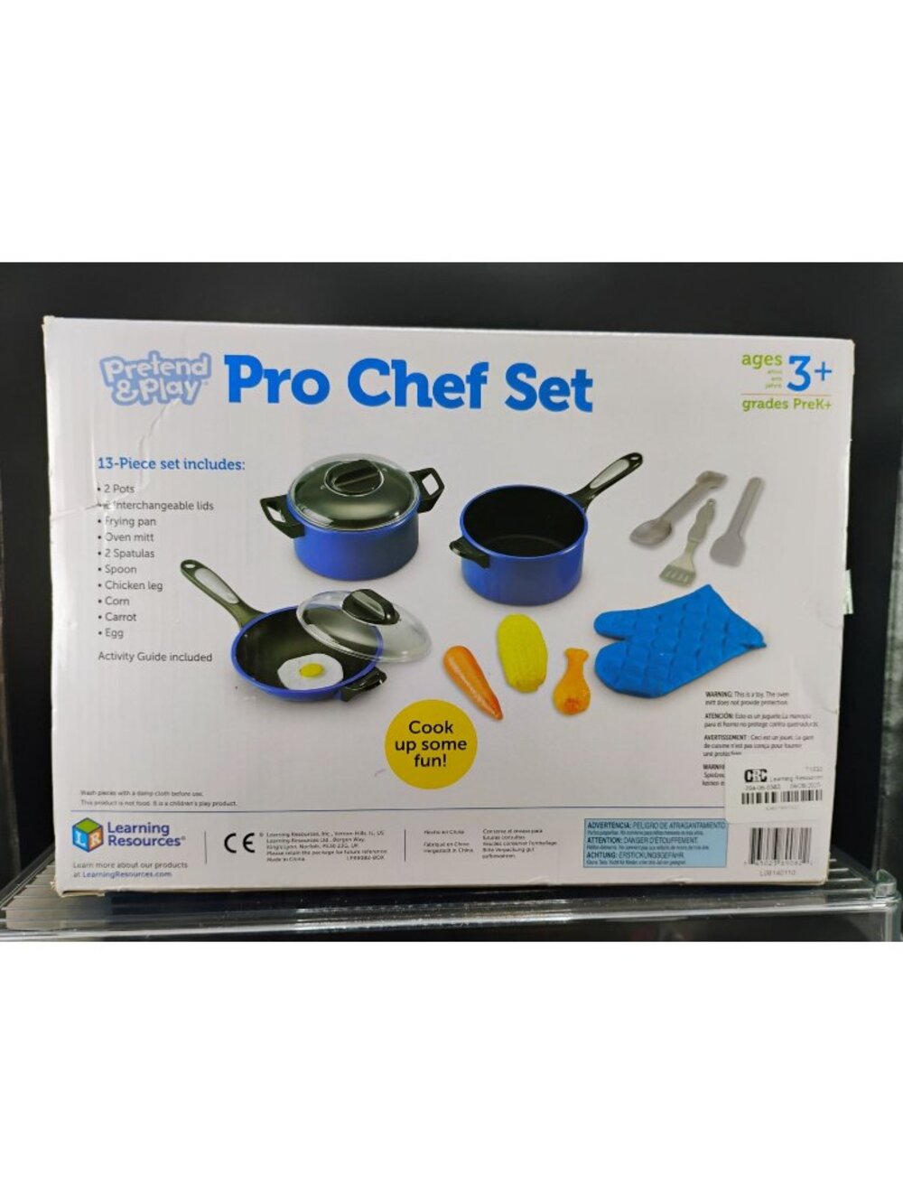 Pretend & Play Pro Chef Set For Kids Ages 3+ Learning Toy